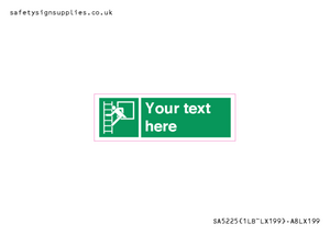 Custom Emergency Escape Ladder Sign